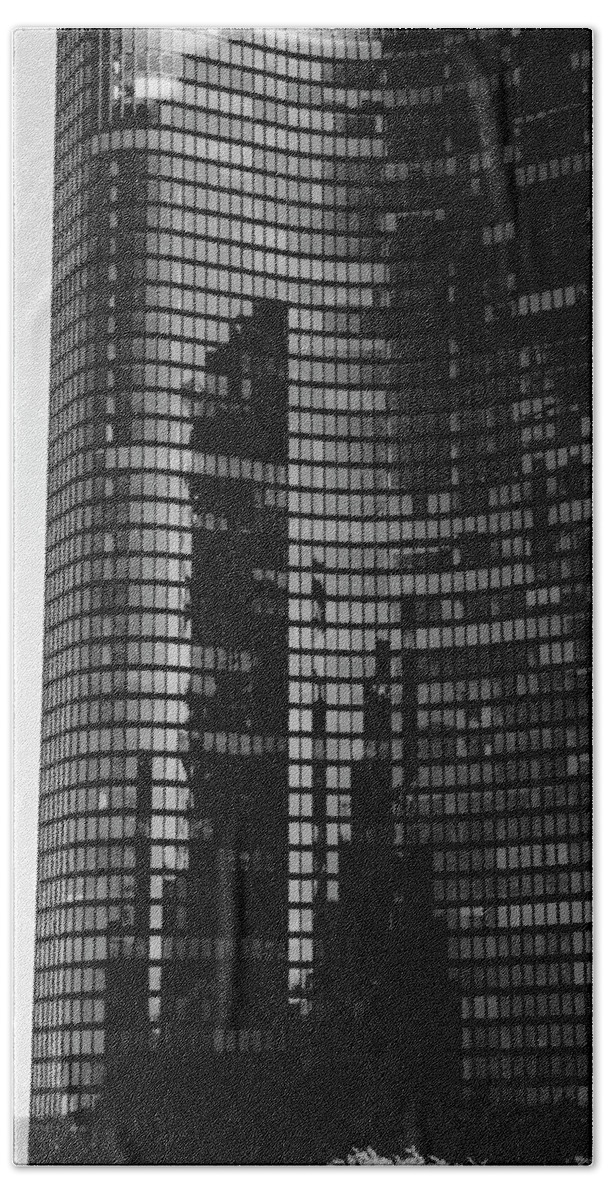 High Rise Beach Towel featuring the photograph Towers by Kerry Obrist