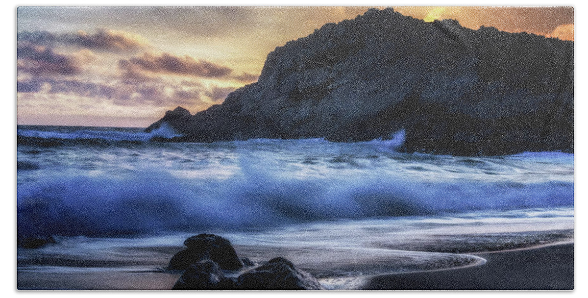 California Beach Towel featuring the photograph Traces by Marnie Patchett