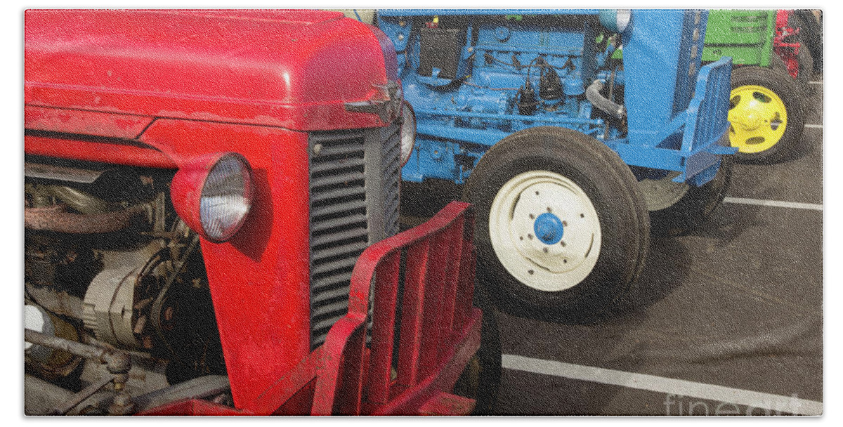 Tractors Beach Towel featuring the photograph Tractor Show by Mike Eingle