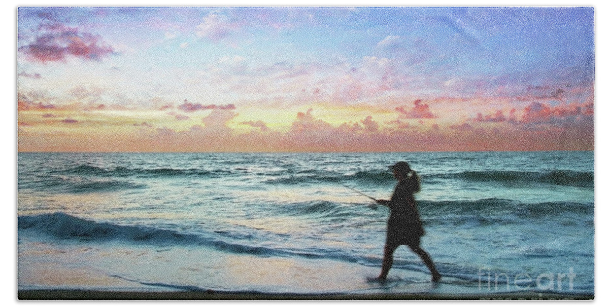 Beach Beach Towel featuring the photograph Treasure Coast Florida Seascape Dawn D6 by Ricardos Creations