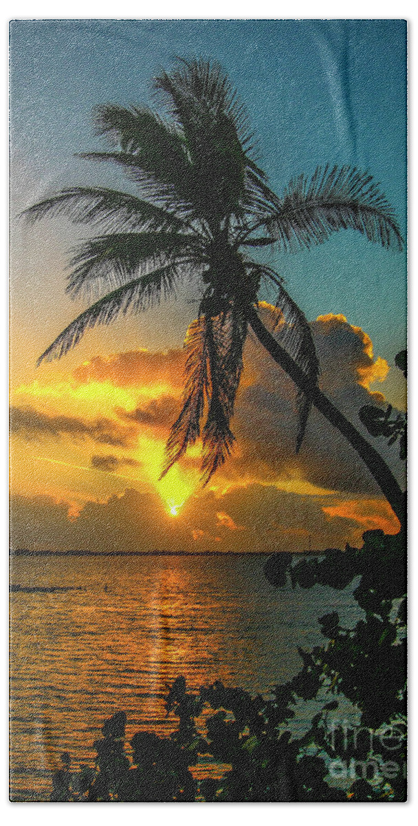 Tropical Beach Sheet featuring the photograph Tropical Lagoon Sunrise by Tom Claud