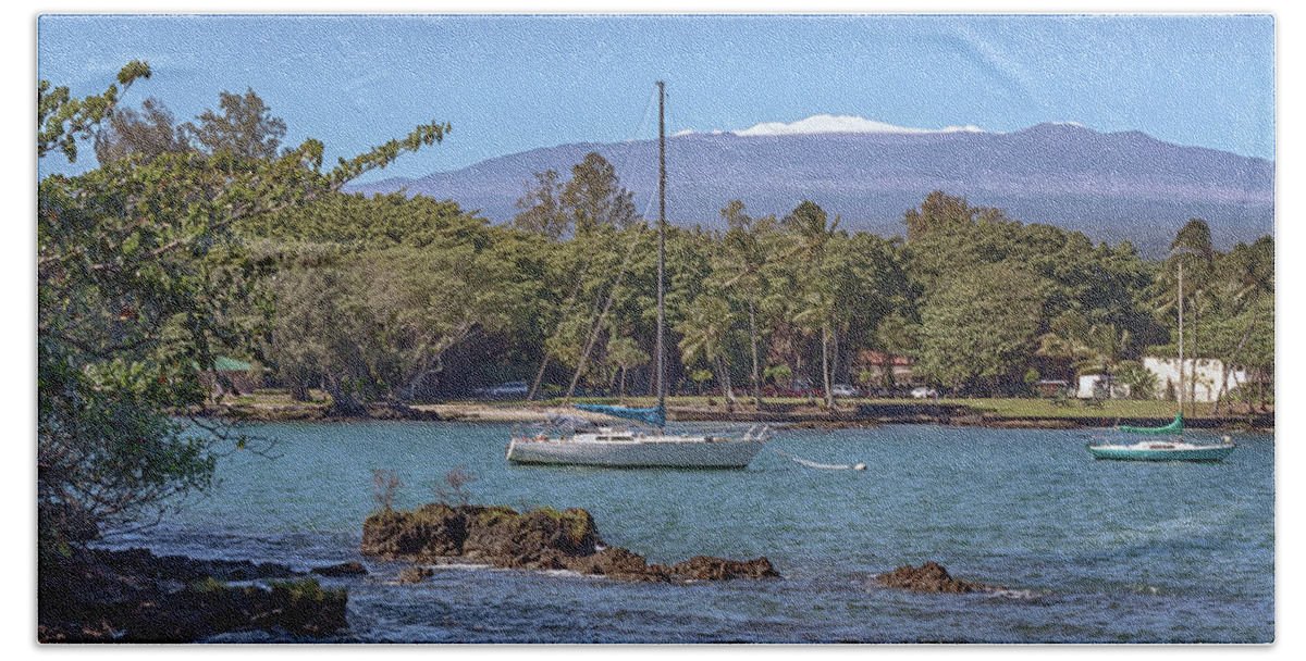 Hilo Beach Towel featuring the photograph Tropical Snow by Susan Rissi Tregoning