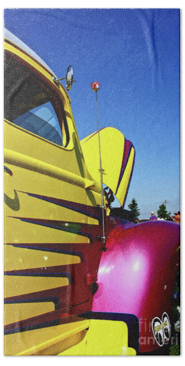 Truck Beach Towel featuring the photograph Truck Art by Linda Bianic