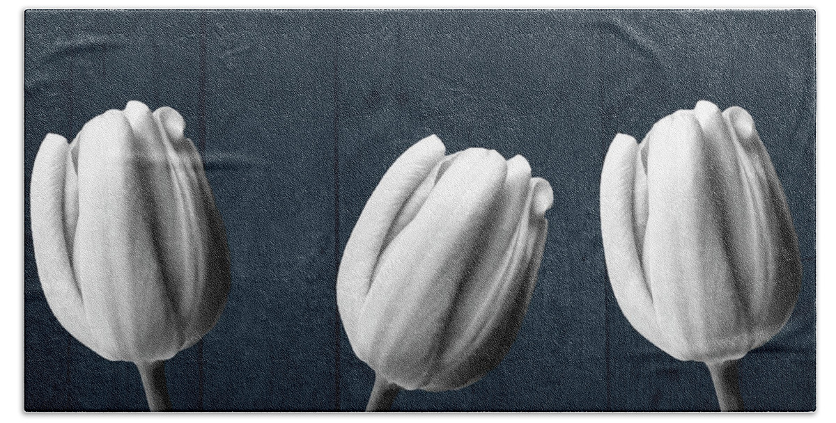 Tulip Beach Towel featuring the photograph Tulips And Wood by Johanna Hurmerinta