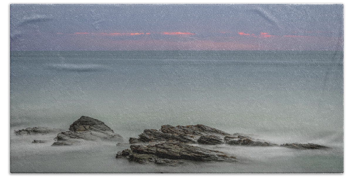 North Wales Beach Sheet featuring the photograph Twilight Seascape by Andy Astbury