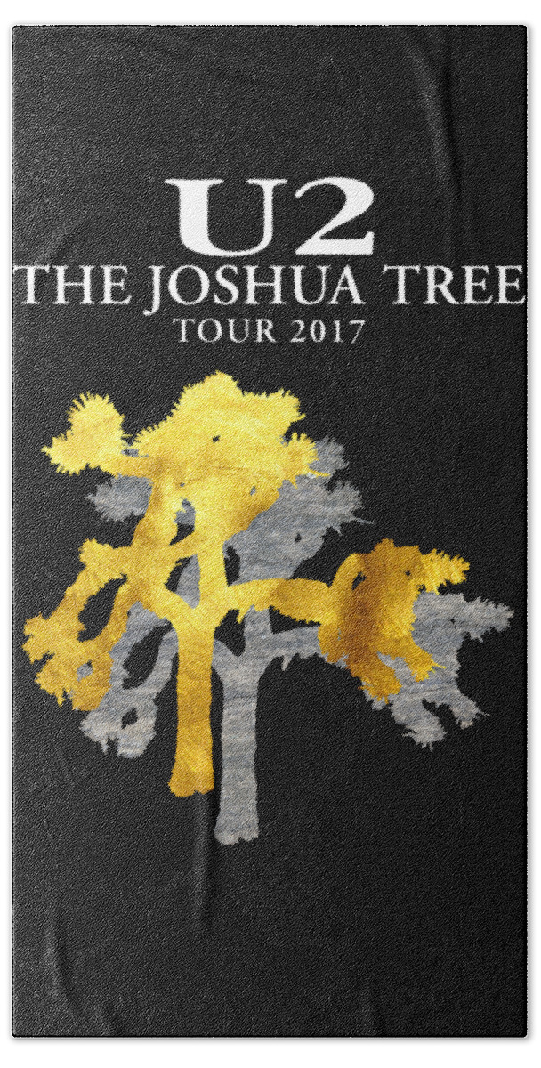 U2 Beach Towel featuring the digital art U2 Joshua Tree by Raisya Irawan