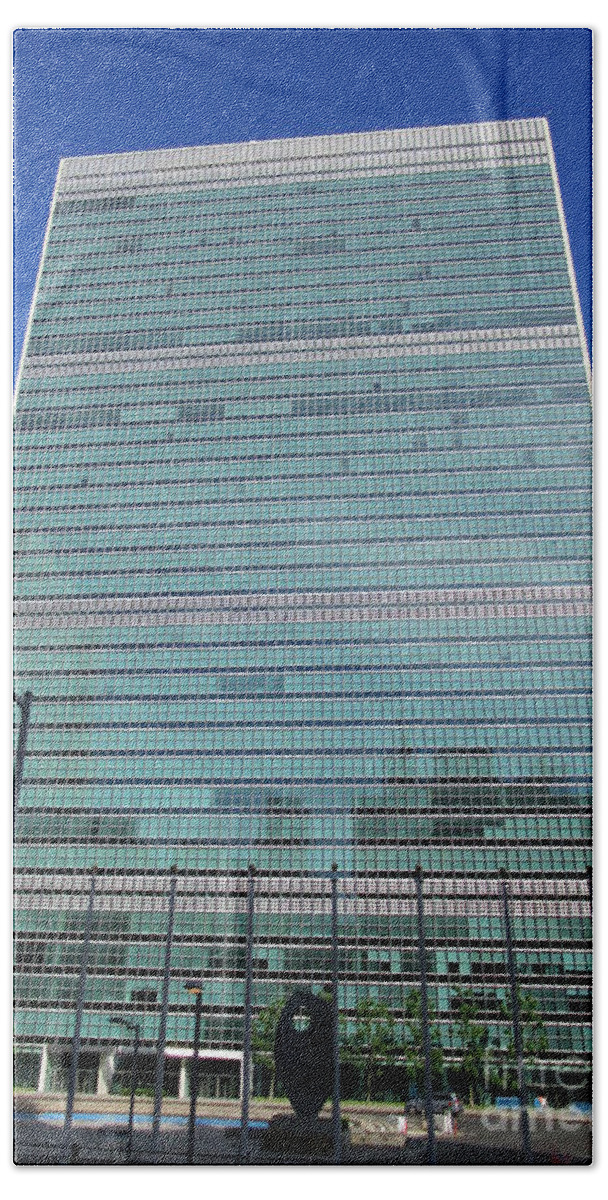 United Nations Beach Towel featuring the photograph United Nations 3 by Randall Weidner