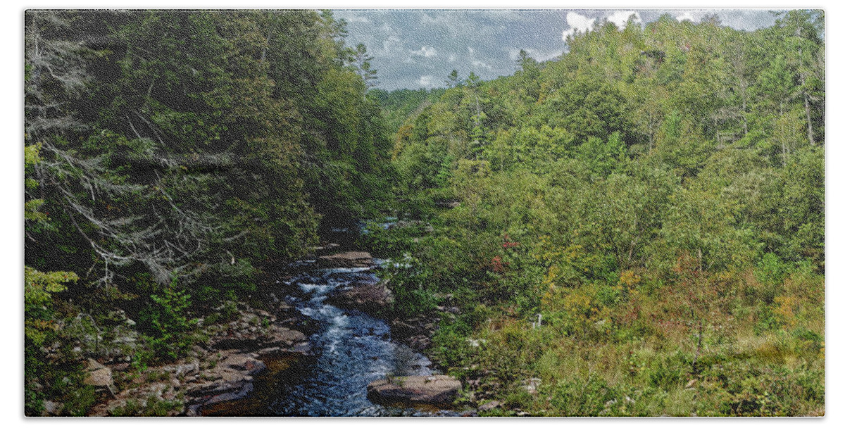 Clear Creek Beach Towel featuring the photograph Up Clear Creek by Paul Mashburn