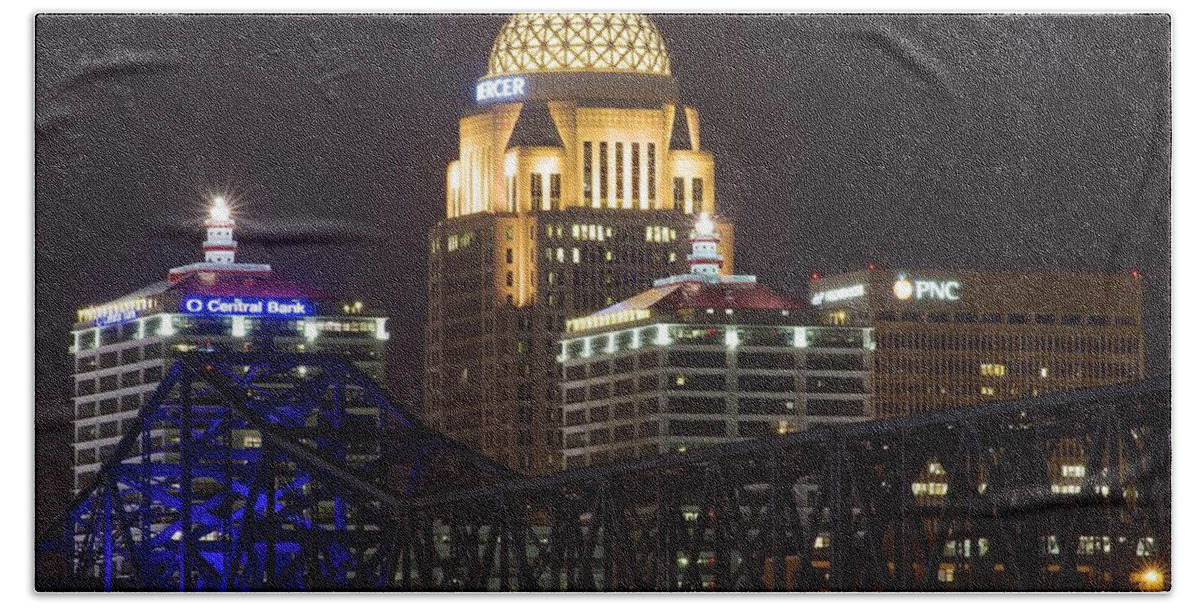 Louisville Beach Towel featuring the photograph Up Close Louisville by Frozen in Time Fine Art Photography