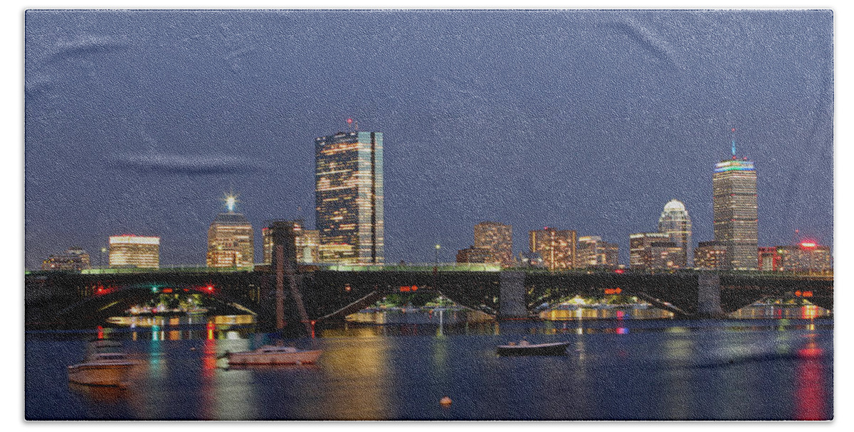 Boston Skyline Beach Towel featuring the photograph Urban Boston by Juergen Roth