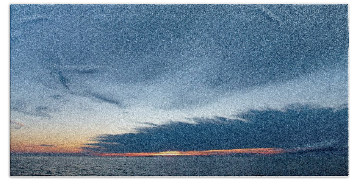 Lehtokukka Beach Sheet featuring the photograph Variations of Sunsets at Gulf of Bothnia 4 by Jouko Lehto