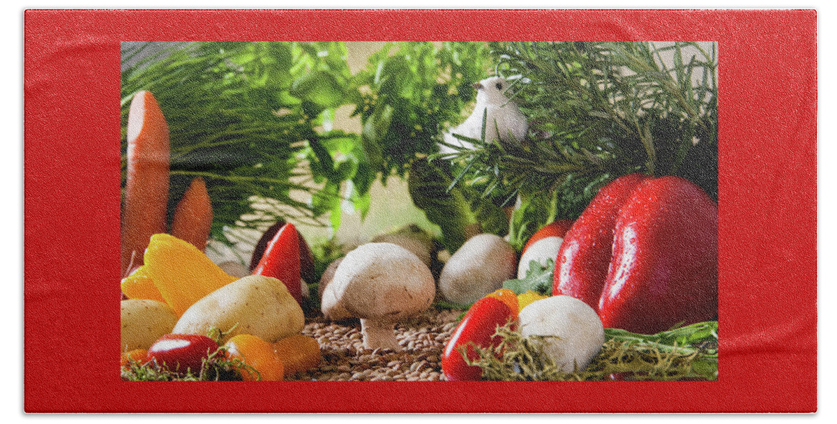 Vegetable Beach Sheet featuring the photograph Vegetable Garden by Christine Sponchia