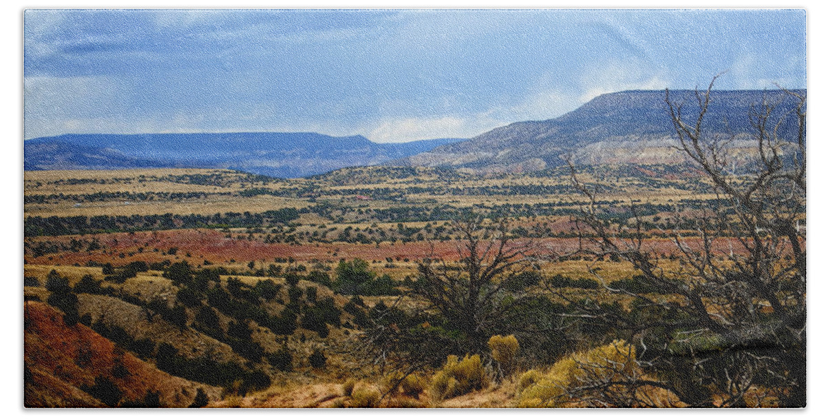 Ghost Ranch Beach Sheet featuring the photograph View from Ghost Ranch, NM by Kurt Van Wagner