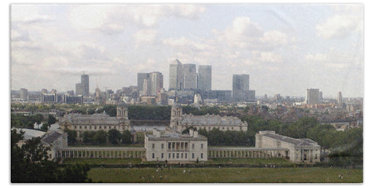 Photography Beach Towel featuring the photograph View from Greenwich 1 by Francesca Mackenney