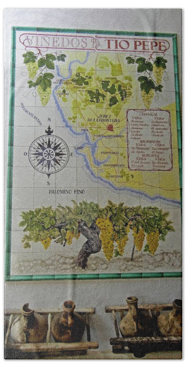 Europe Beach Towel featuring the photograph Vinedos Tio Pepe - Jerez de la Frontera by Juergen Weiss