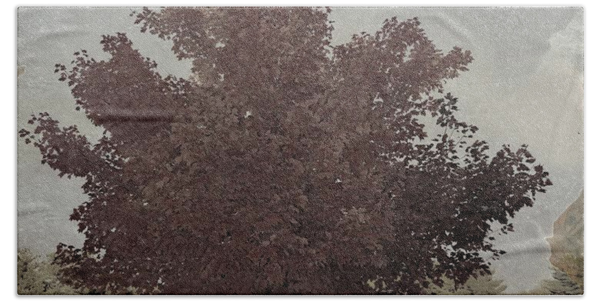  Illinois Foliage Beach Towel featuring the photograph Vintage Autumn Moment by Luther Fine Art