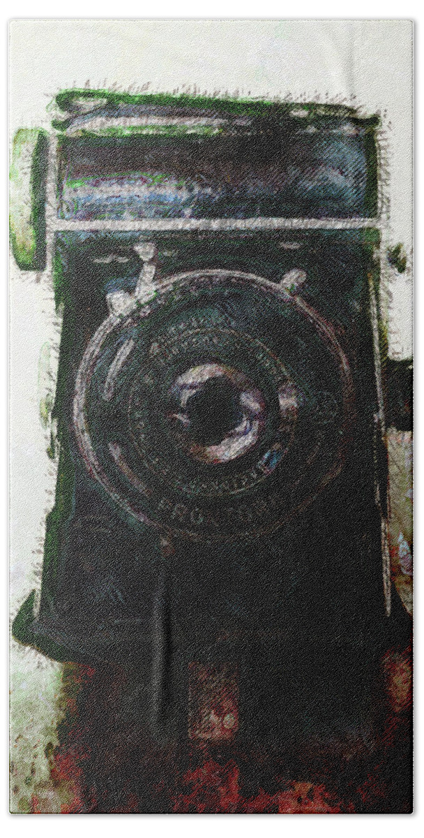 Photography Beach Towel featuring the photograph Vintage Camera by Phil Perkins