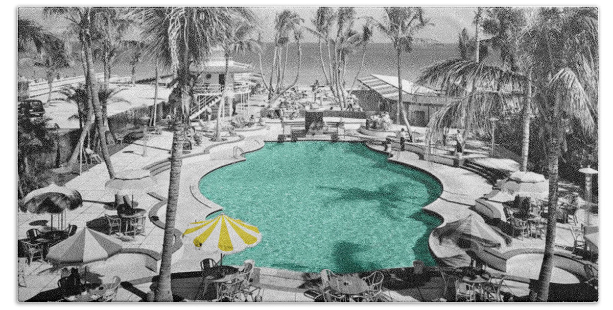 Miami Beach Towel featuring the photograph Vintage Miami by Andrew Fare