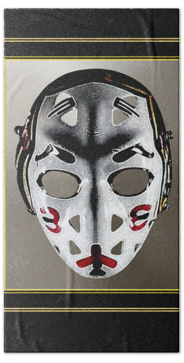 Vintage Sports Hockey Goalie Mask #9 Digital Art by Patricia Keith