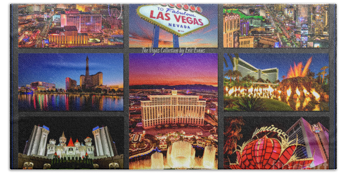 Bellagio Beach Sheet featuring the photograph Viva Las Vegas Collection by Aloha Art