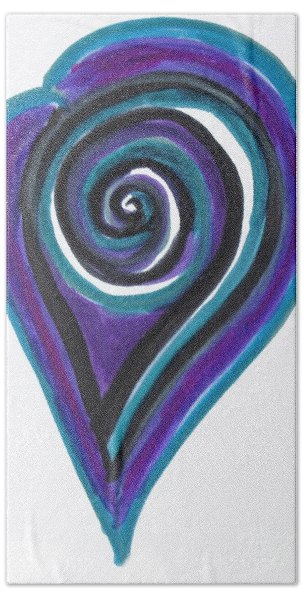 Vortex Beach Towel featuring the drawing Vortex Wave by Mars Besso