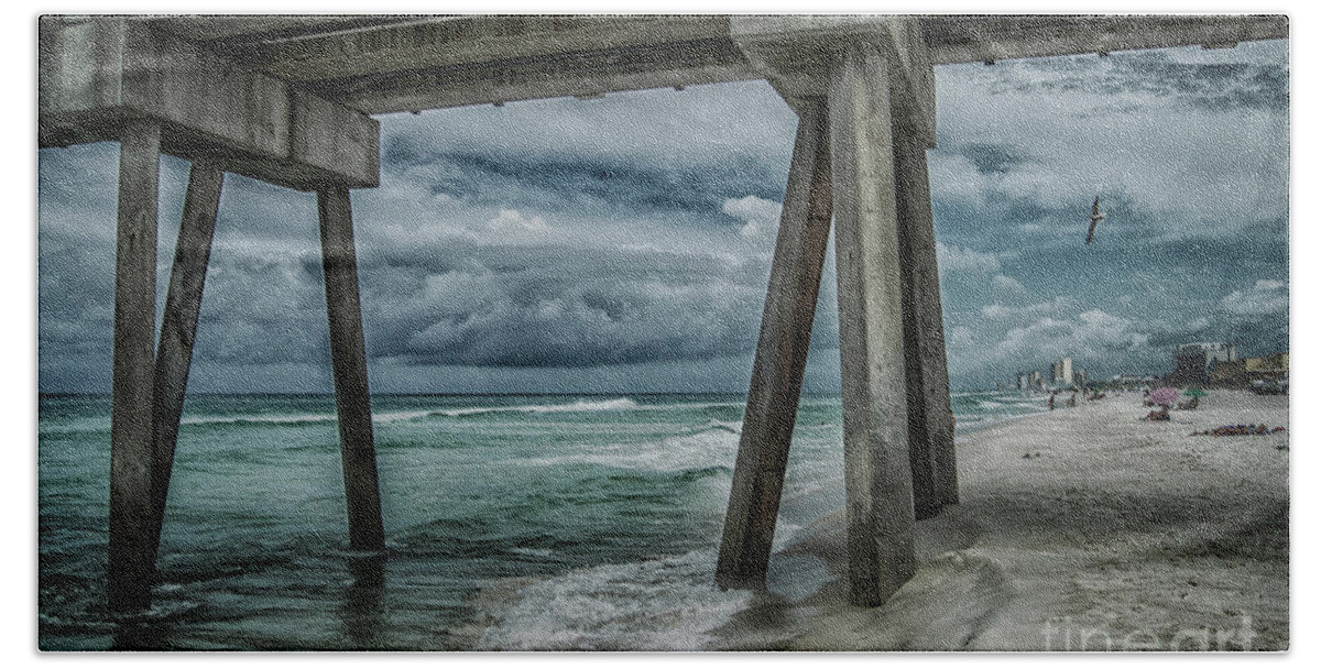 Beach Beach Towel featuring the photograph Walk Along the Seashore by Judy Hall-Folde