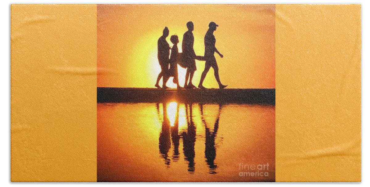 Beach Beach Towel featuring the photograph Walking on Sunshine by LeeAnn Kendall