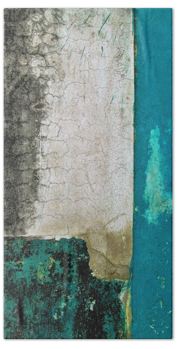 Texture Beach Sheet featuring the photograph Wall Abstract 296 by Maria Huntley