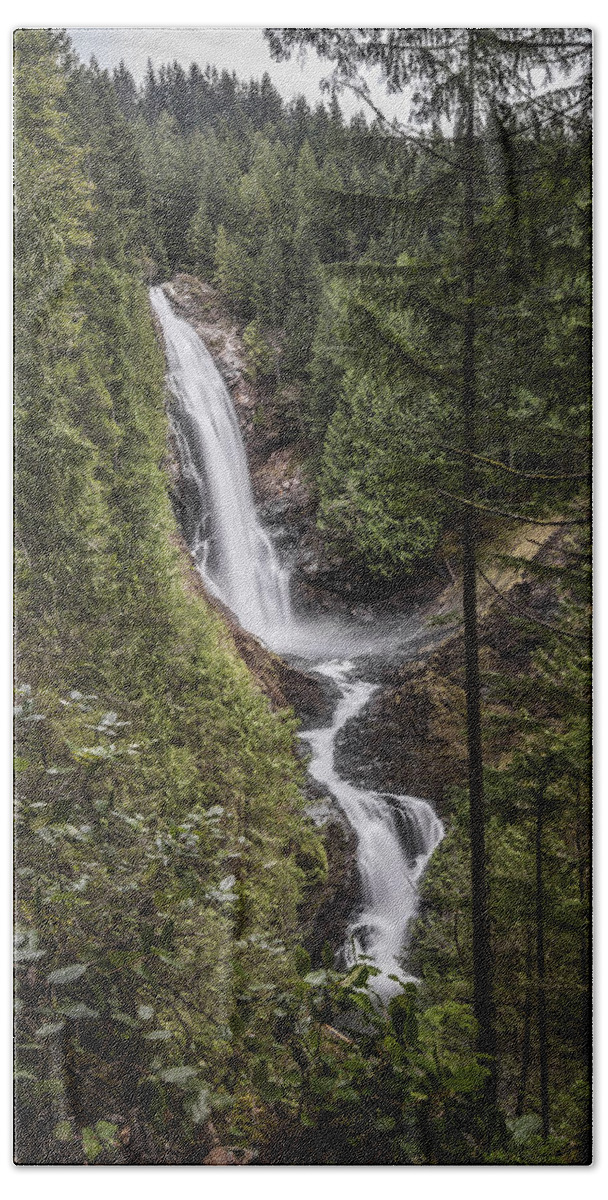 Mountains Beach Towel featuring the photograph Wallace Falls by Pelo Blanco Photo
