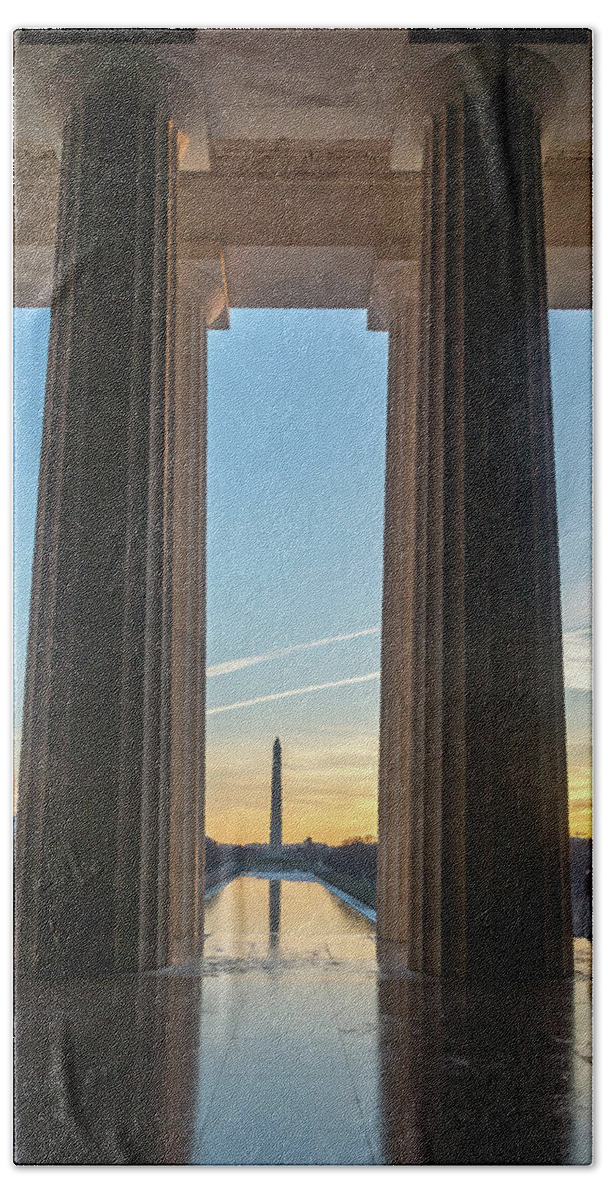 Usa Beach Towel featuring the photograph Washington through Lincoln by Framing Places