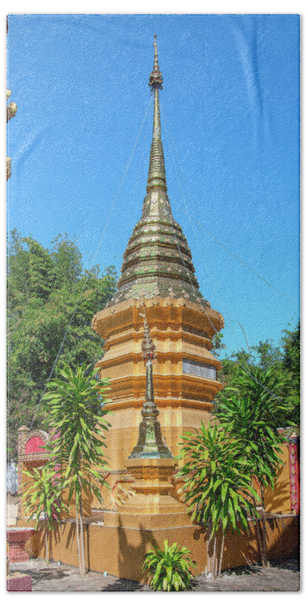 Scenic Beach Towel featuring the photograph Wat Sara Chatthan Phra That Chedi DTHCM1719 by Gerry Gantt