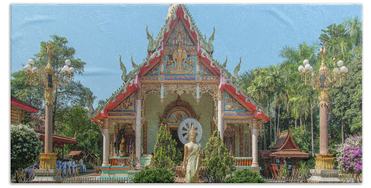 Scenic Beach Towel featuring the photograph Wat Thung Luang Phra Wihan DTHCM2099 by Gerry Gantt