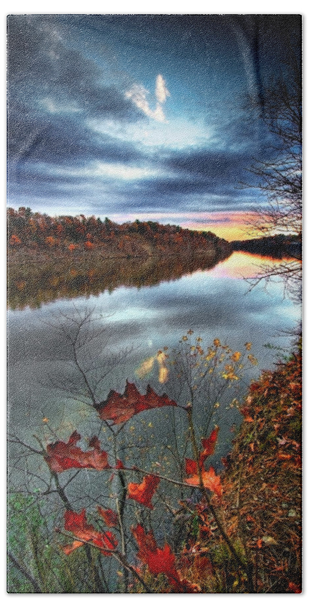 Mohawk River Beach Sheet featuring the photograph Water Colors by Neil Shapiro