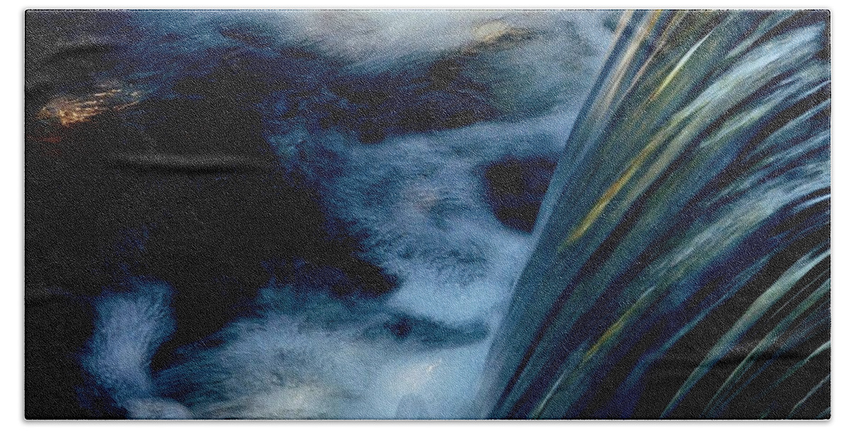 Water Beach Towel featuring the photograph Waterfall by Elaine Manley