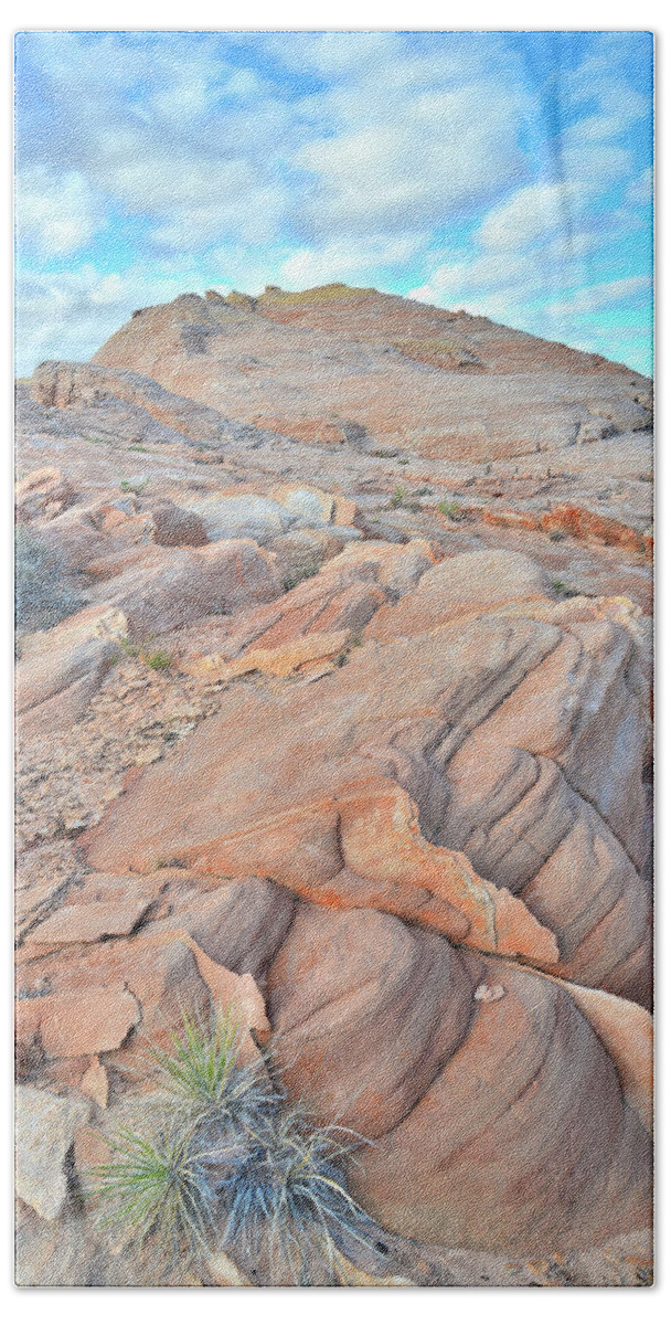 Valley Of Fire State Park Beach Sheet featuring the photograph Wave of Sandstone in Valley of Fire by Ray Mathis