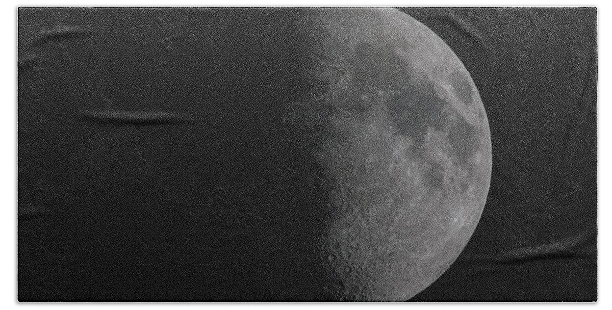 Waxing Gibbous Moon Beach Sheet featuring the photograph Waxing Gibbous Moon by Ernest Echols