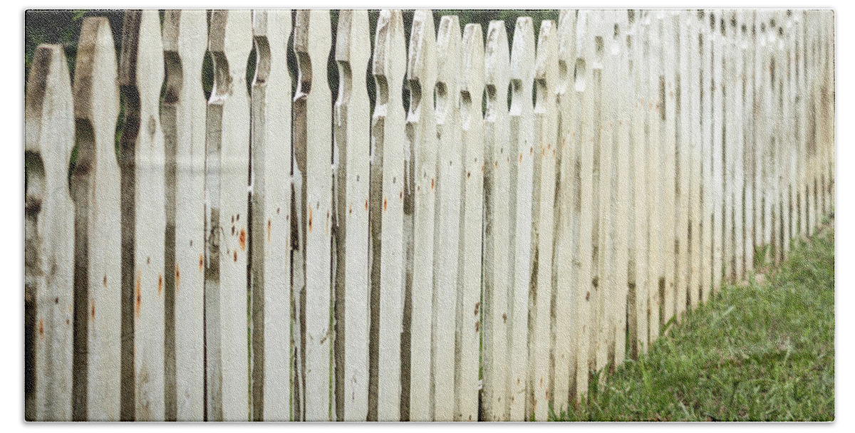 Florida Beach Sheet featuring the photograph Weathered Fence by Todd Blanchard