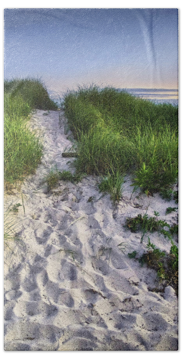 Beach Beach Towel featuring the photograph Wellfleet Beach Path by Tammy Wetzel