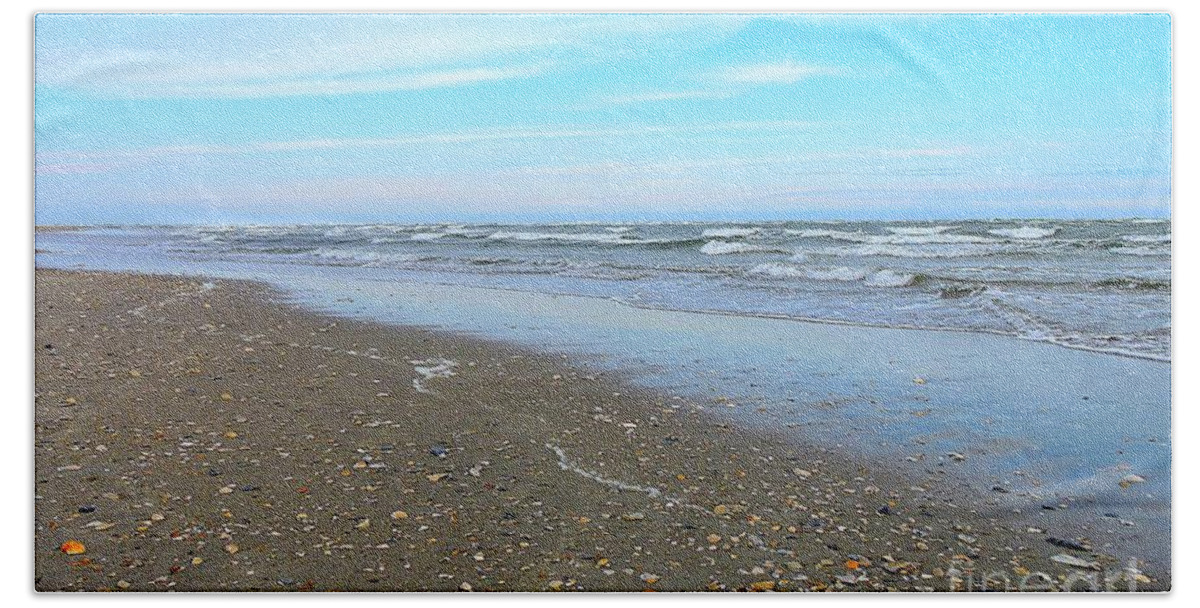 Art Beach Sheet featuring the photograph West End Seashells by Shelia Kempf