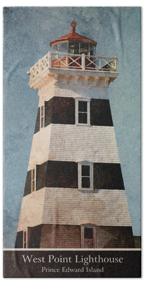 West Point Beach Towel featuring the photograph West Point Lighthouse 8 by WB Johnston