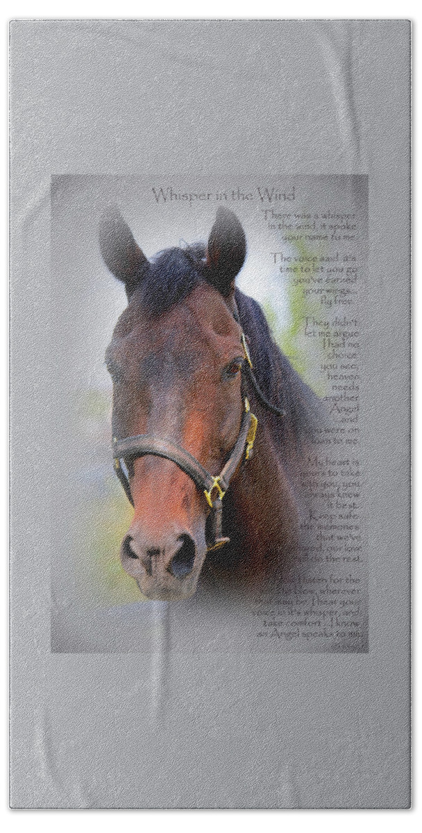 Horses Beach Sheet featuring the photograph Whisper In The Wind Hoofprint by Sue Long