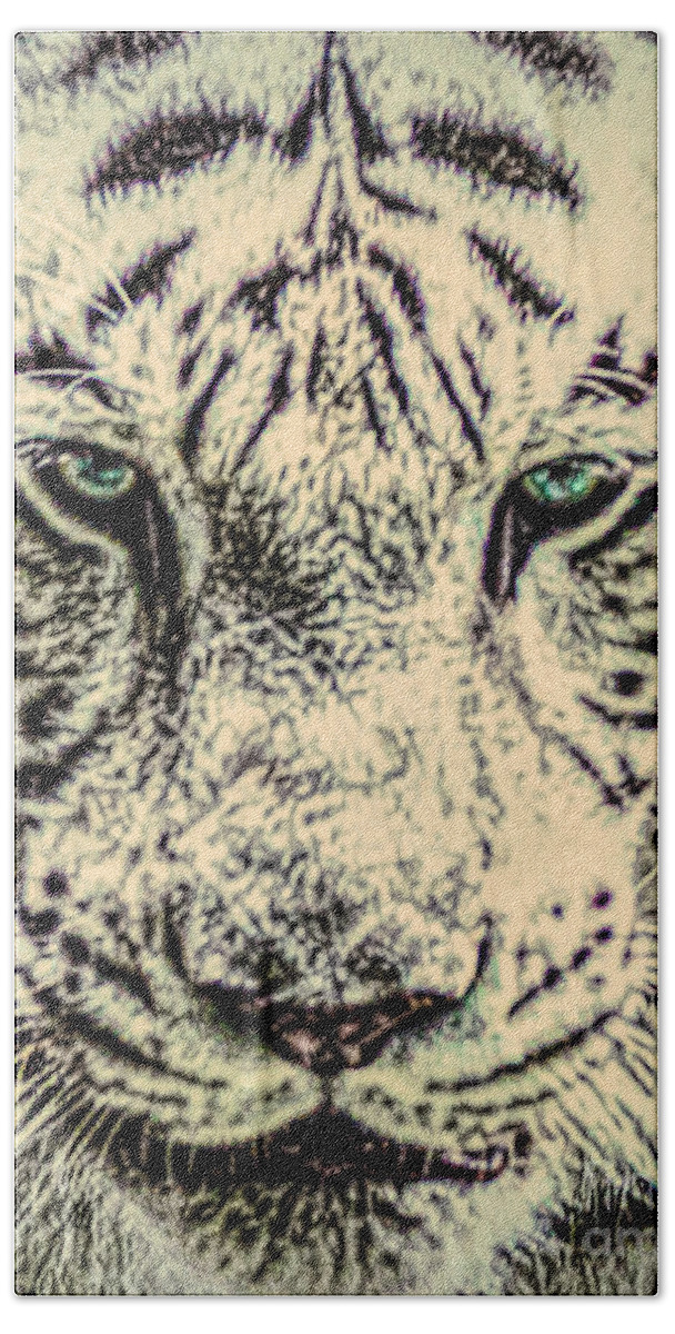 Big Cats Beach Towel featuring the photograph White Knight by Ken Frischkorn