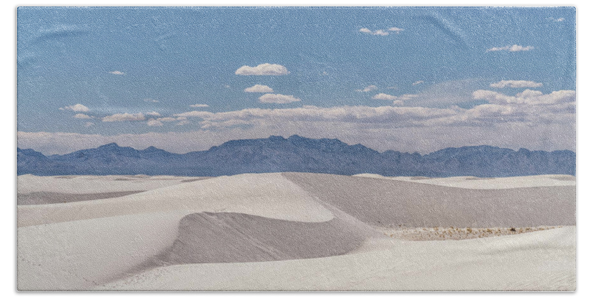 New Mexico Beach Towel featuring the photograph White Sands Dunes by Framing Places