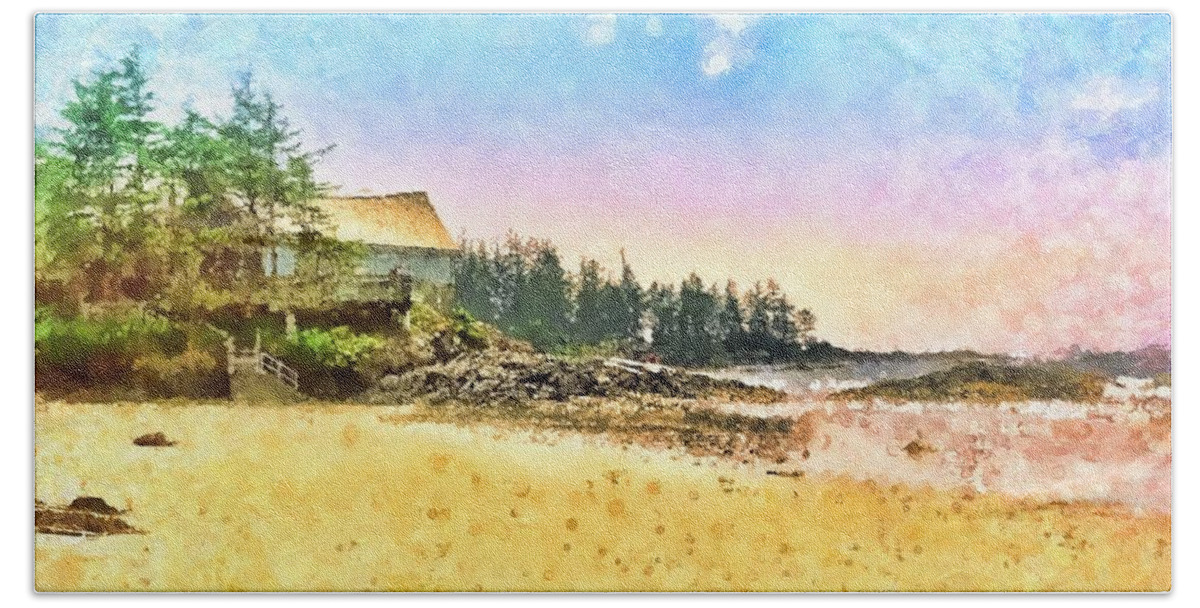 Coastal Beach Sheet featuring the photograph Wickaninnish Dream by Kathy Bassett
