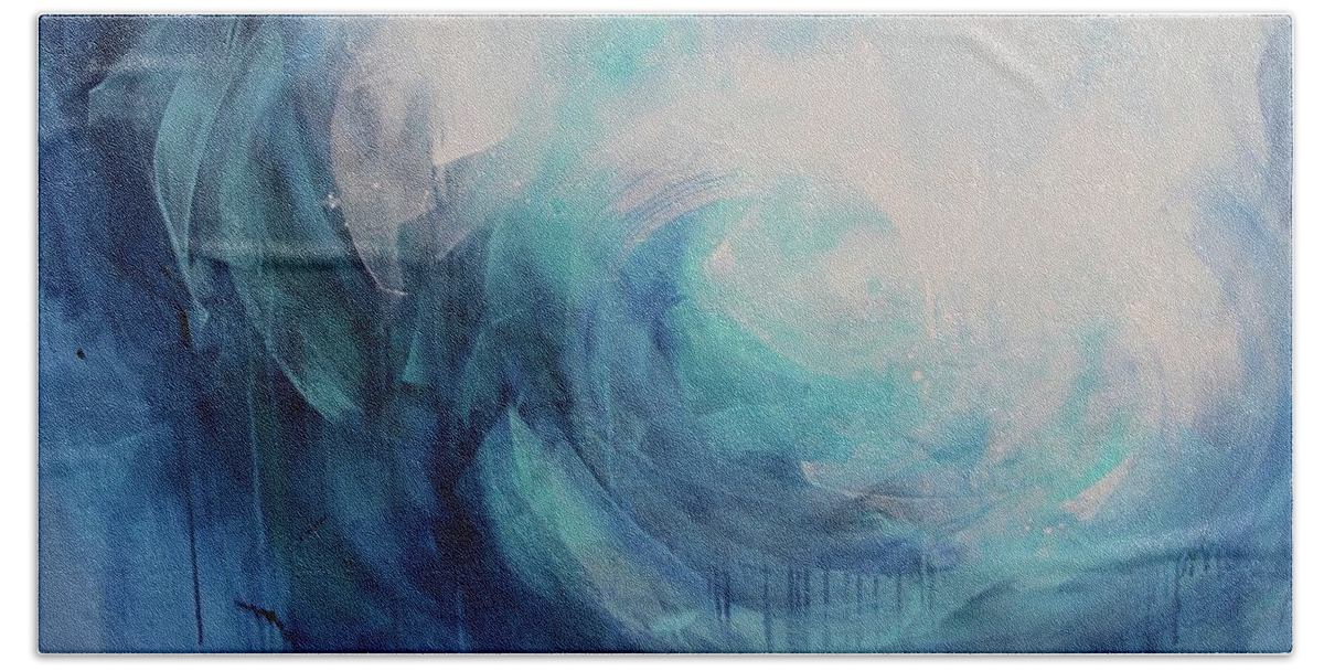 Abstract Beach Towel featuring the photograph Wild Ocean by Tracy Male