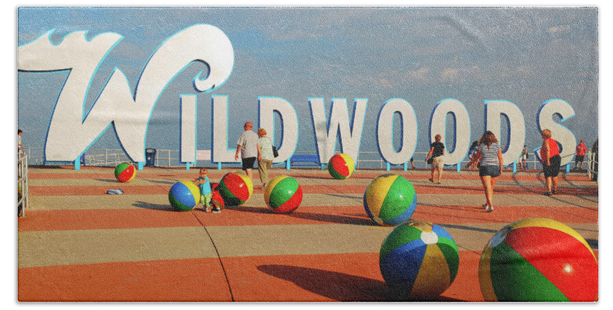 Wildwood Beach Sheet featuring the photograph Wildwoods by James Kirkikis