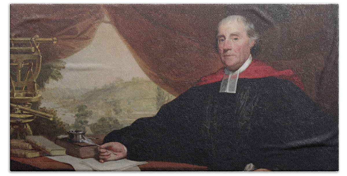 Gilbert Stuart Beach Towel featuring the painting William Smith by Gilbert Stuart