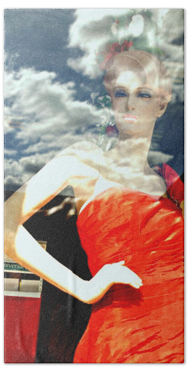 Mannequin Beach Towel featuring the photograph Window Shopping by Diana Angstadt