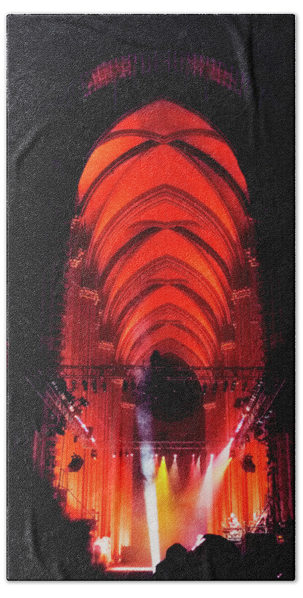 Paul Winter Concert Beach Towel featuring the photograph Winter Solstice Concert by Tom Singleton