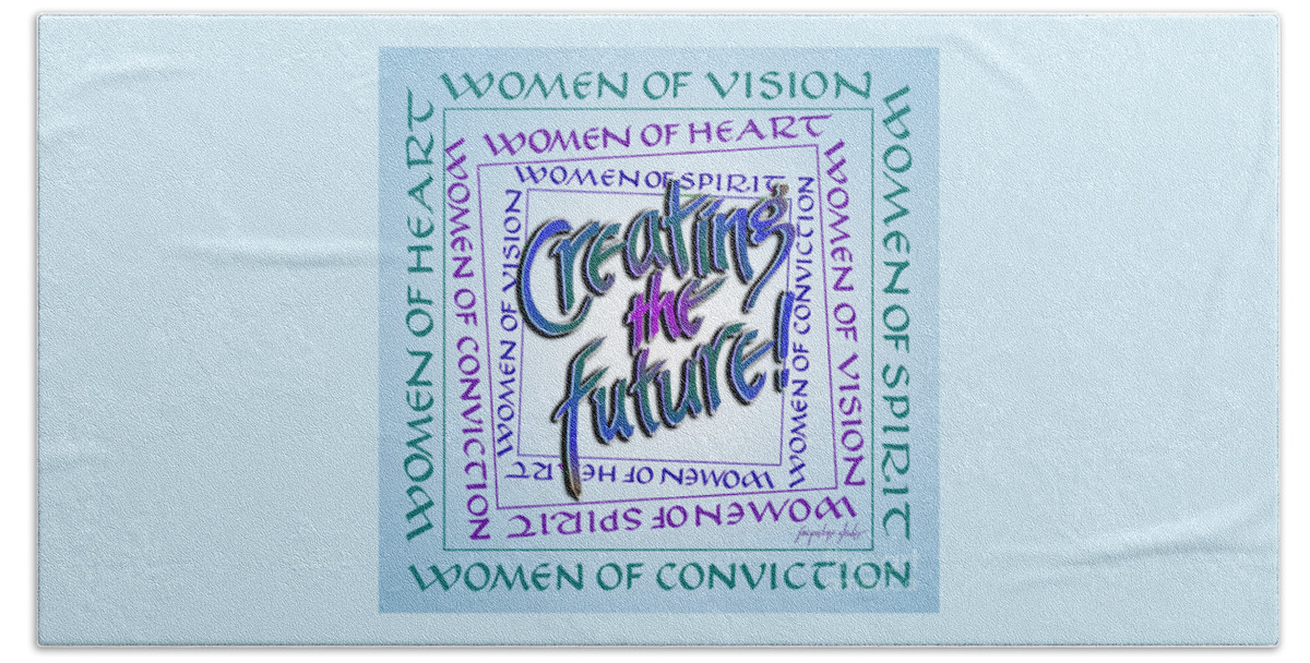 Women Beach Sheet featuring the digital art Women of Vision by Jacqueline Shuler